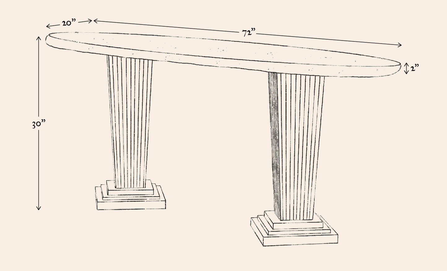 Roman Console Table